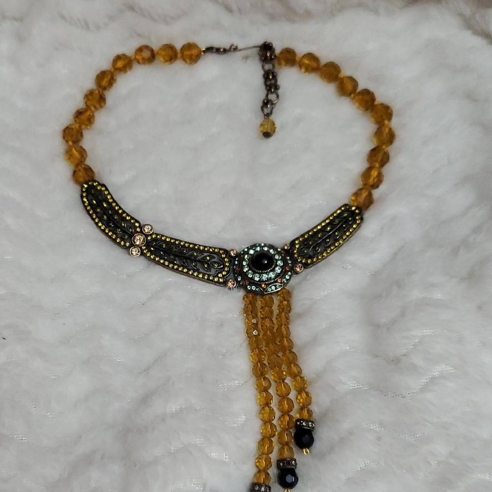 La Vintage Kathy Levine Faceted Beaded Necklace